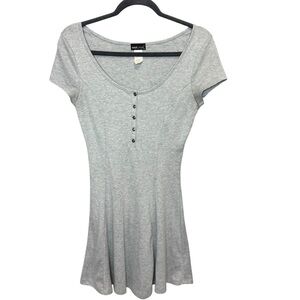 Wet Seal Gray Short Sleeve Dress Sz medium
